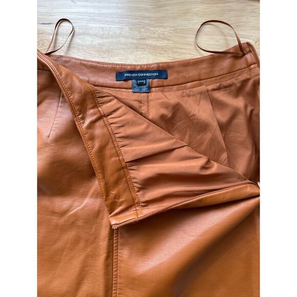 French Connection Faux Leather Mini Skirt, NWOT - Picture 3 of 8
